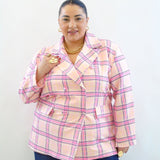 giacca tartan colorata 548