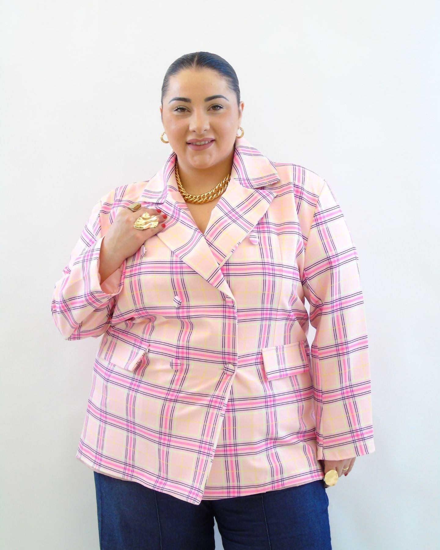 giacca tartan colorata 548