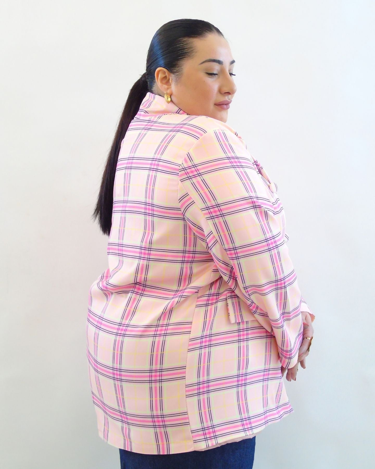 giacca tartan colorata 548