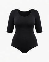 Elbow-length shaping bodysuit