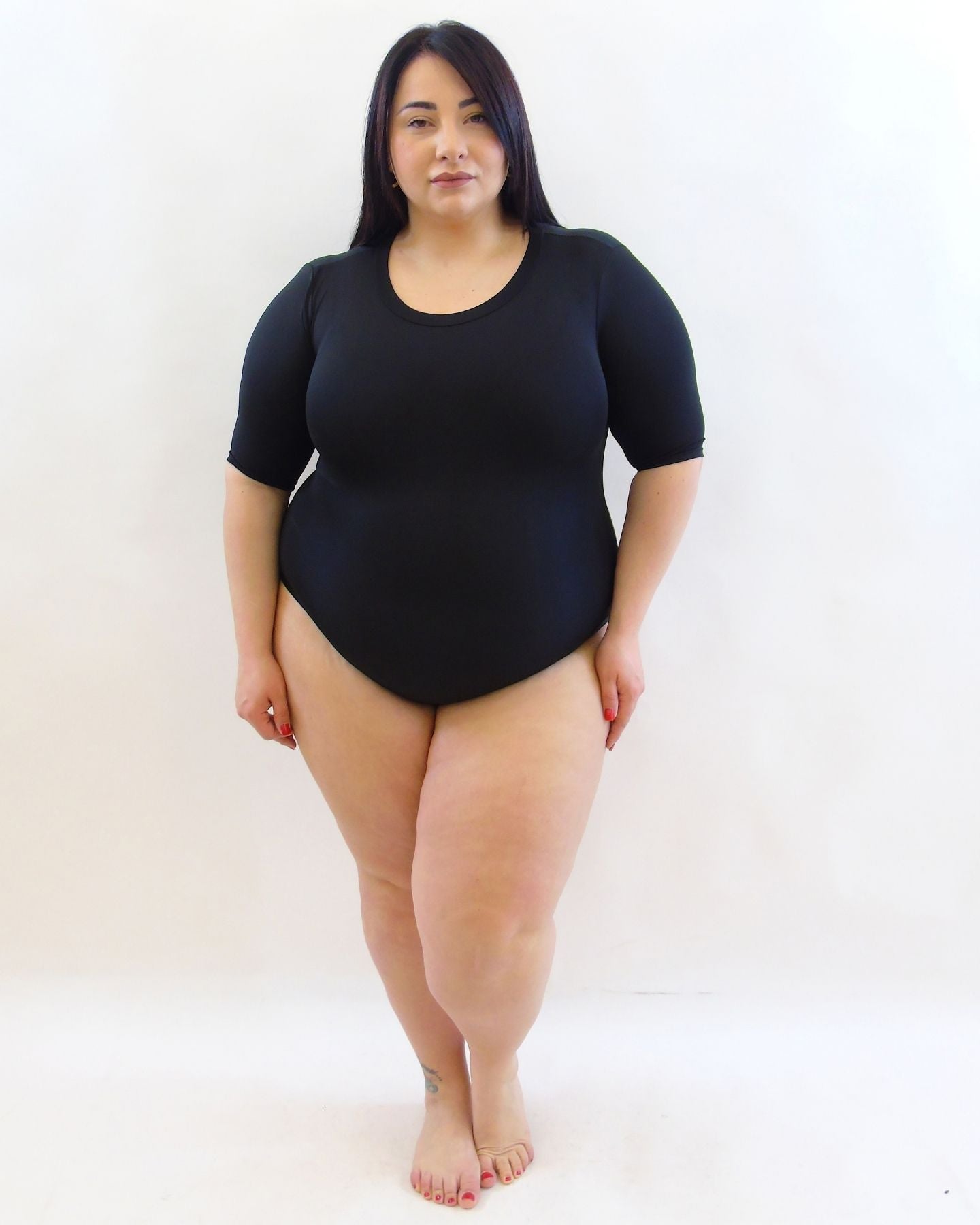Body modellante manica al gomito