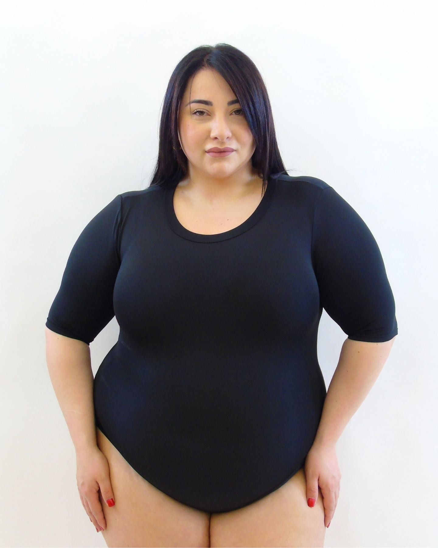 Body modellante manica al gomito