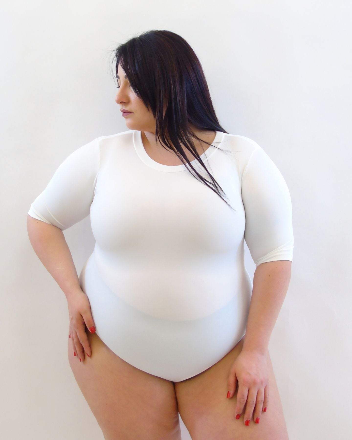 Body modellante manica al gomito