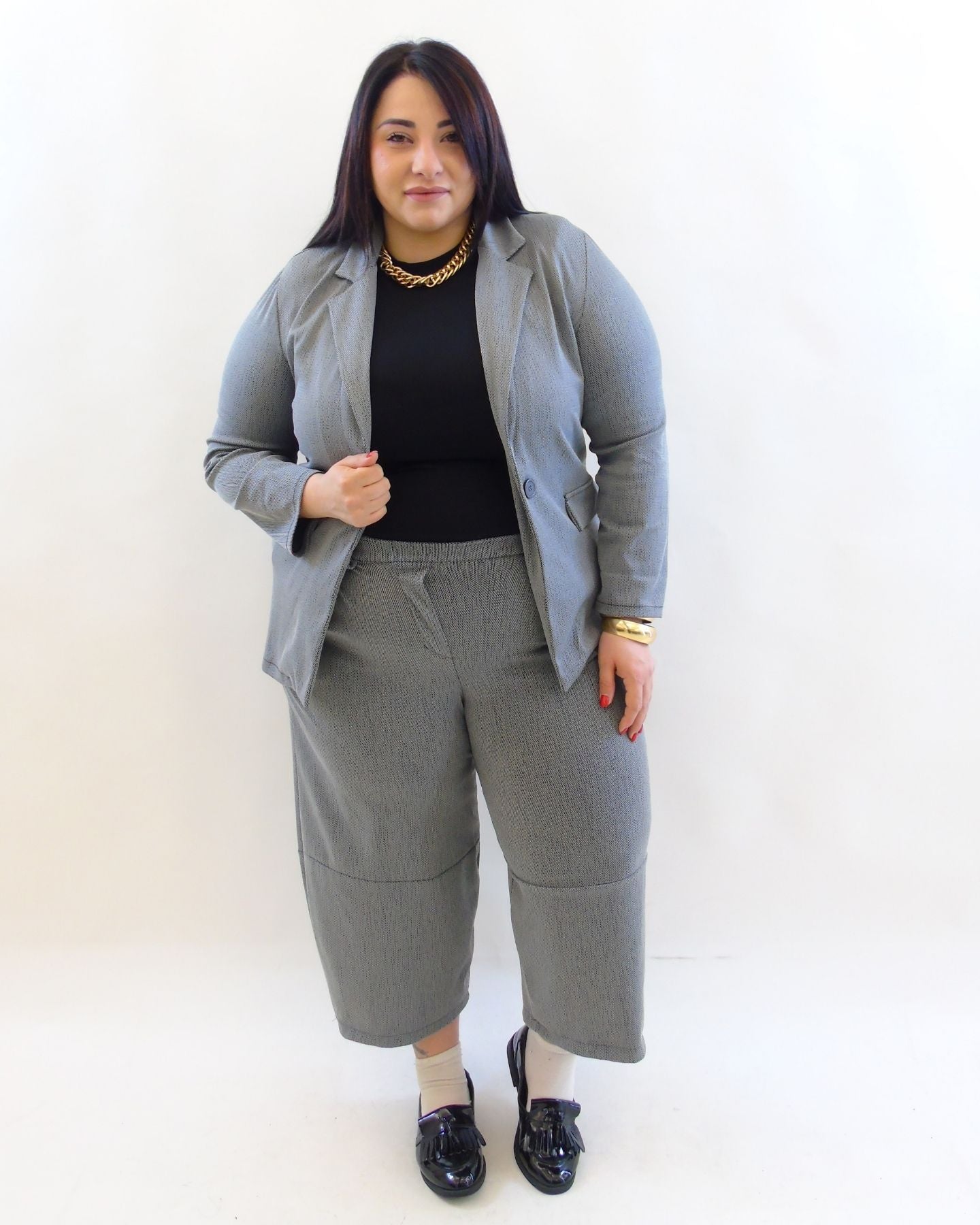Pantalone capri trama 63039