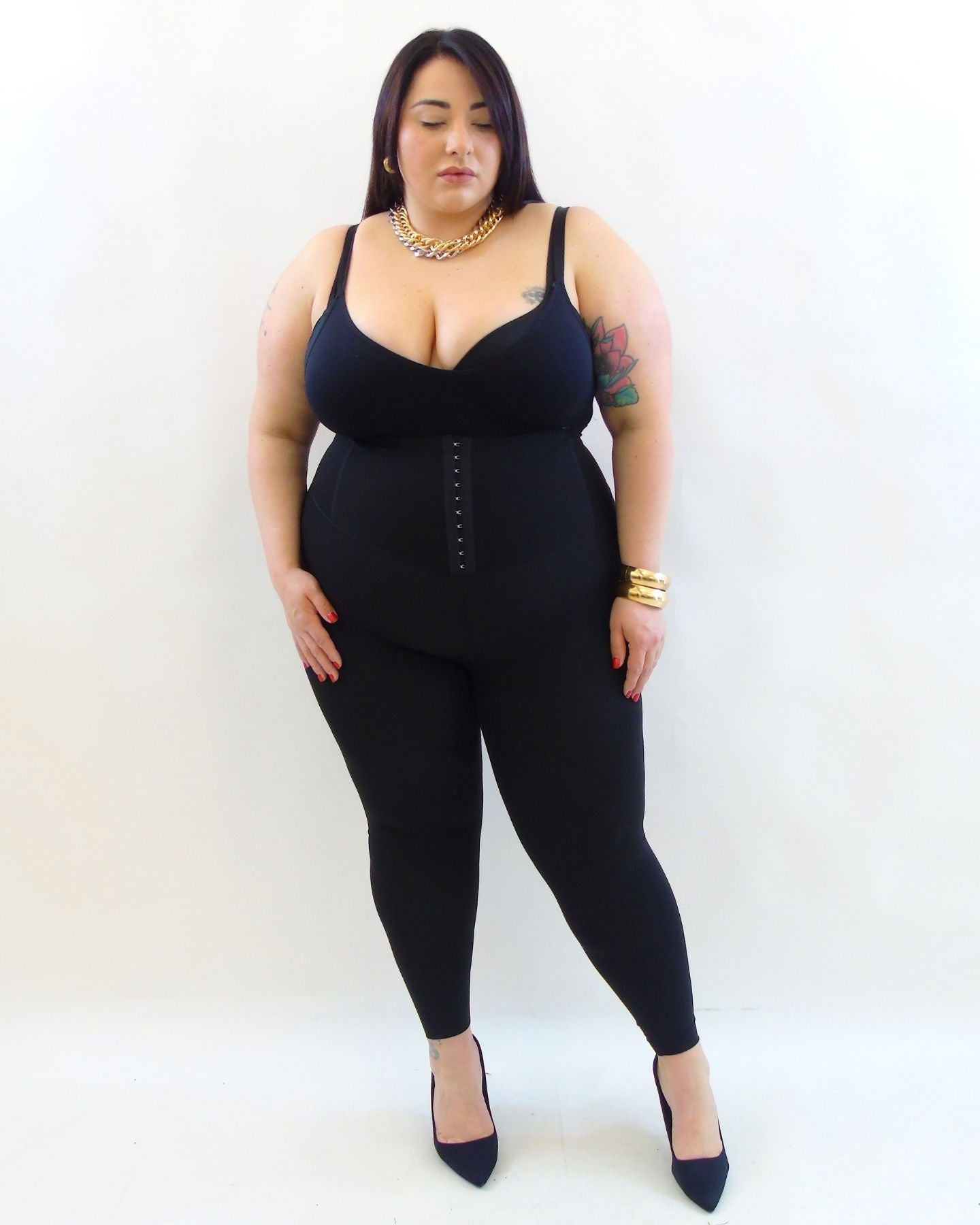Leggings modellante con ganci 600