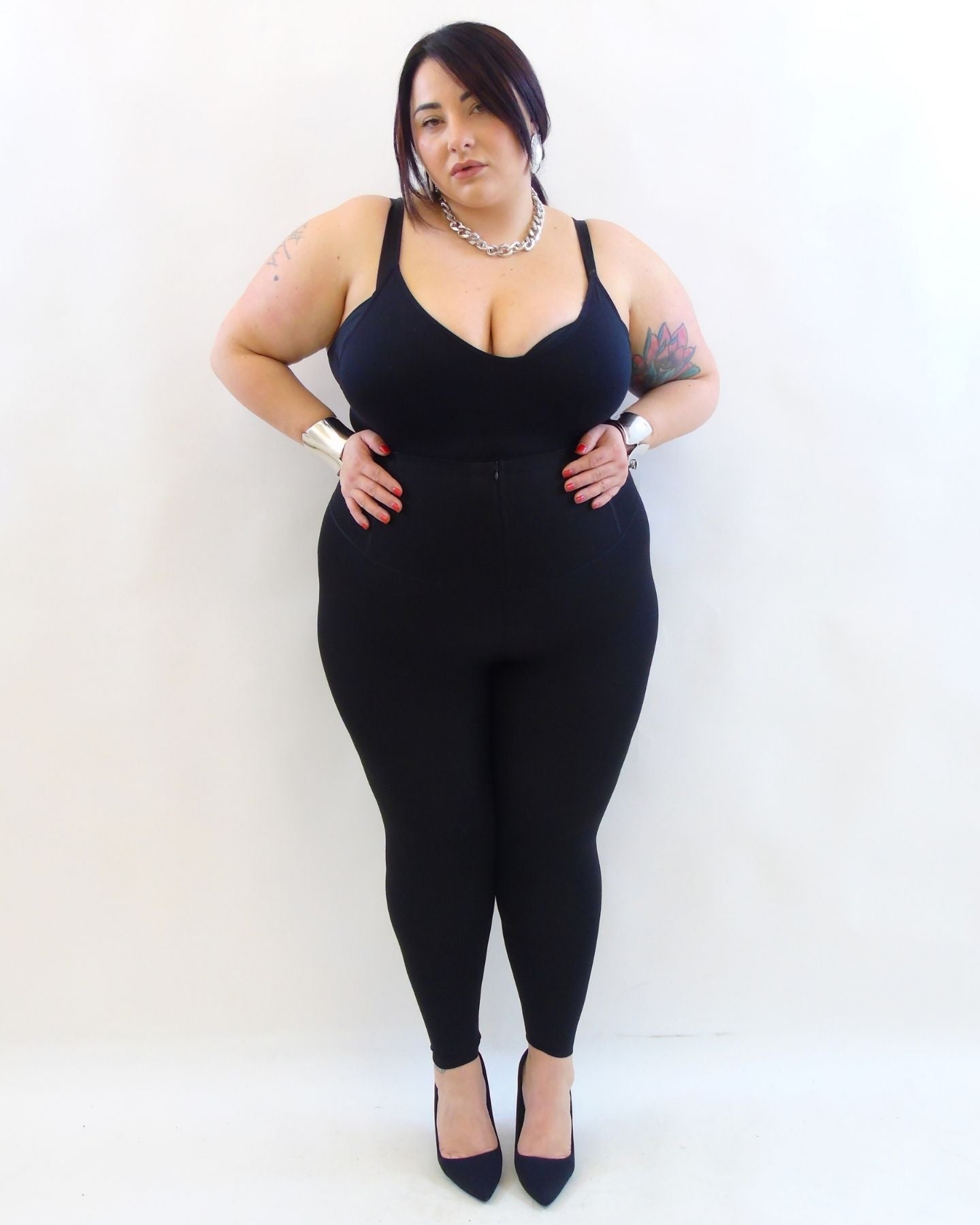 Leggings modellante con cerniera 663