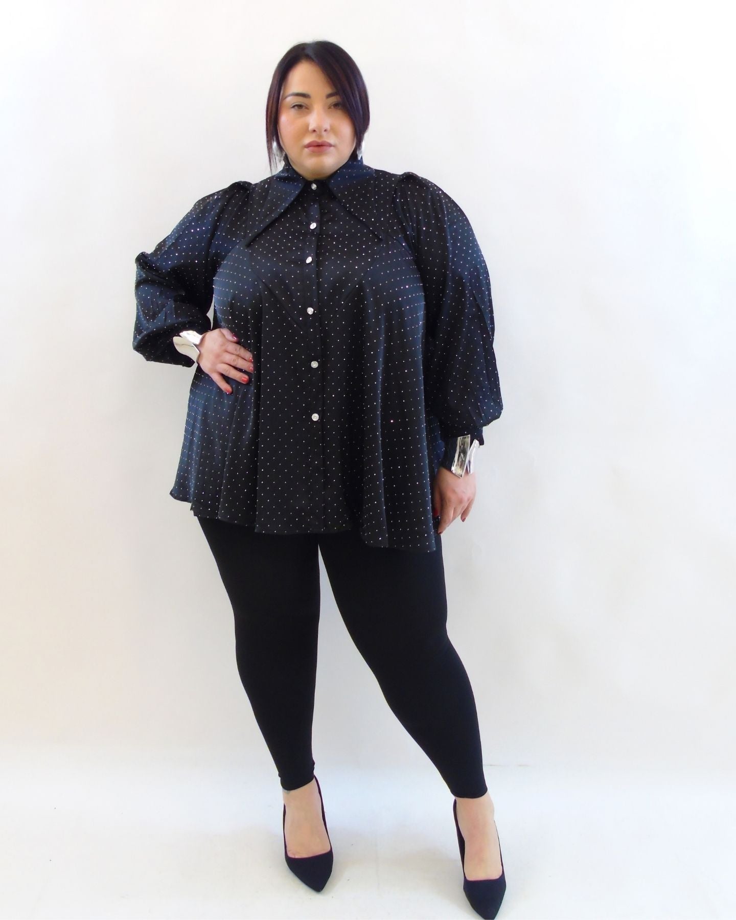 Leggings modellante con cerniera 663