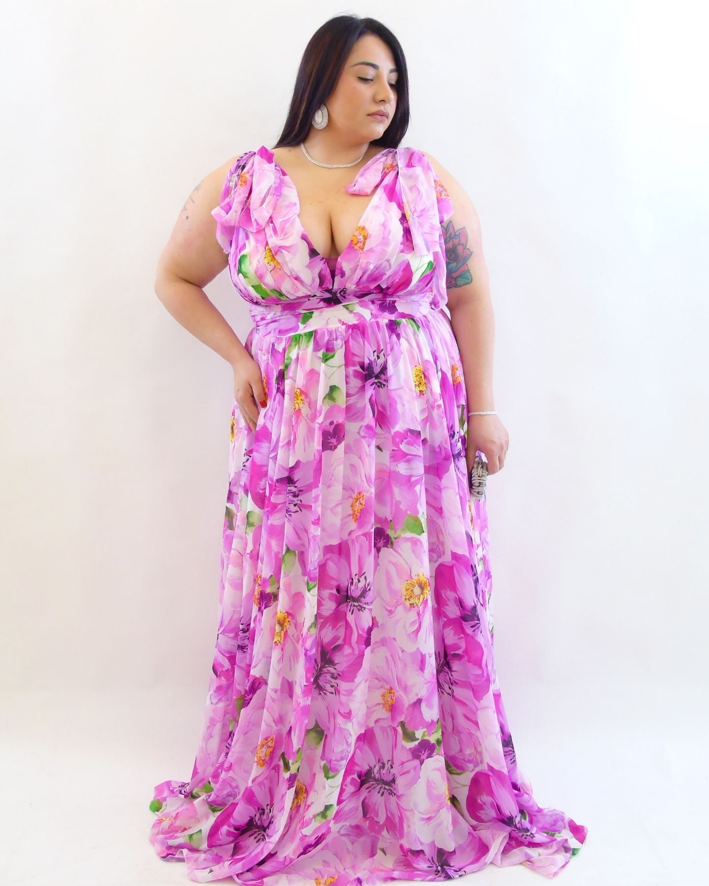 Abito floreale cerimonia  80862