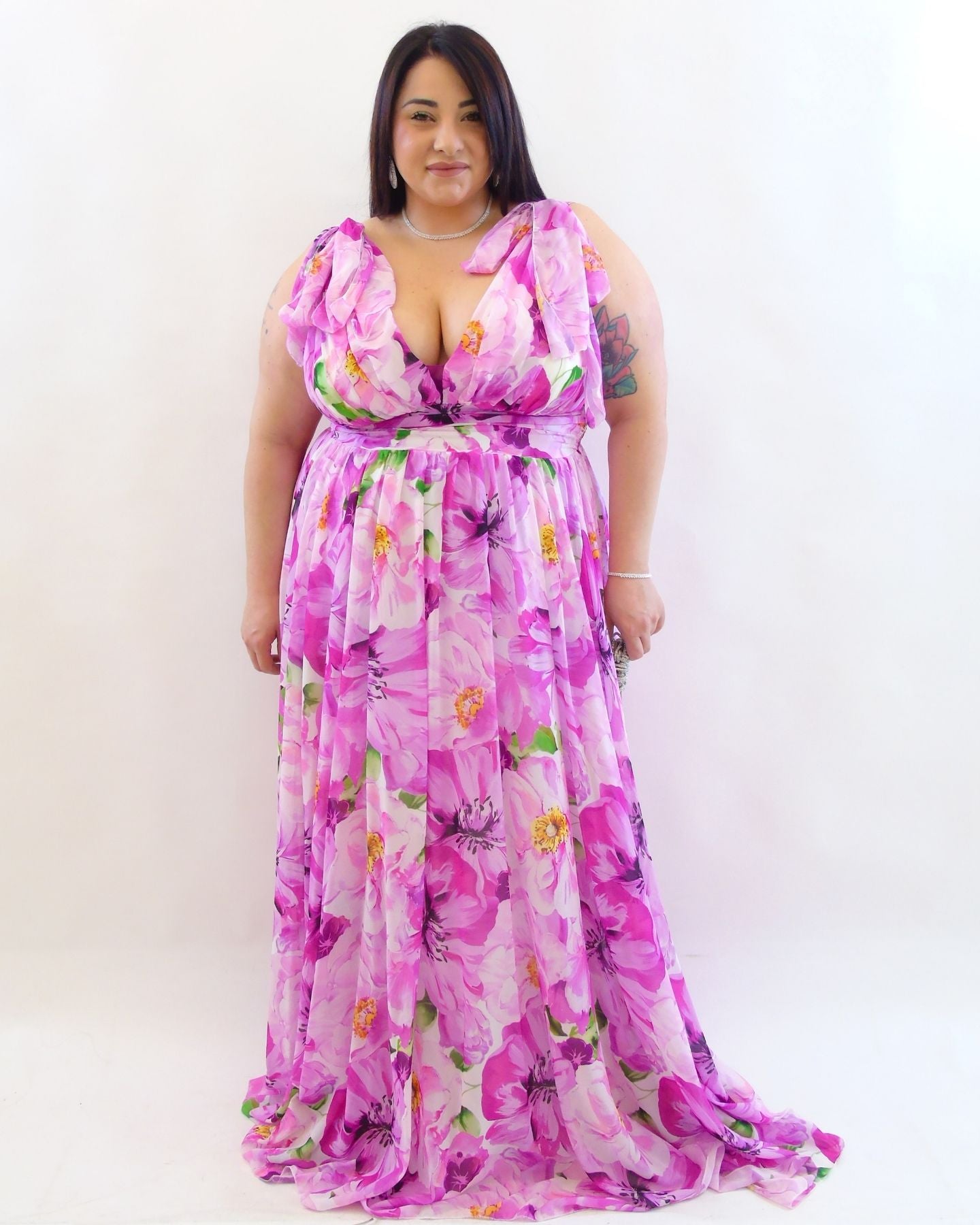 Abito floreale cerimonia  80862