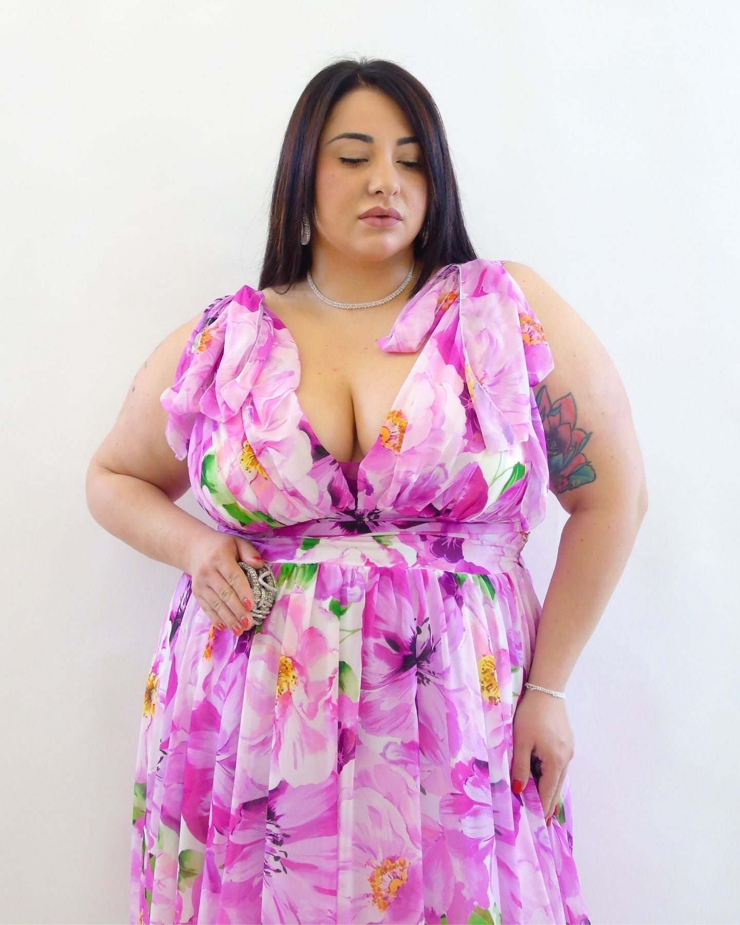 Abito floreale cerimonia  80862