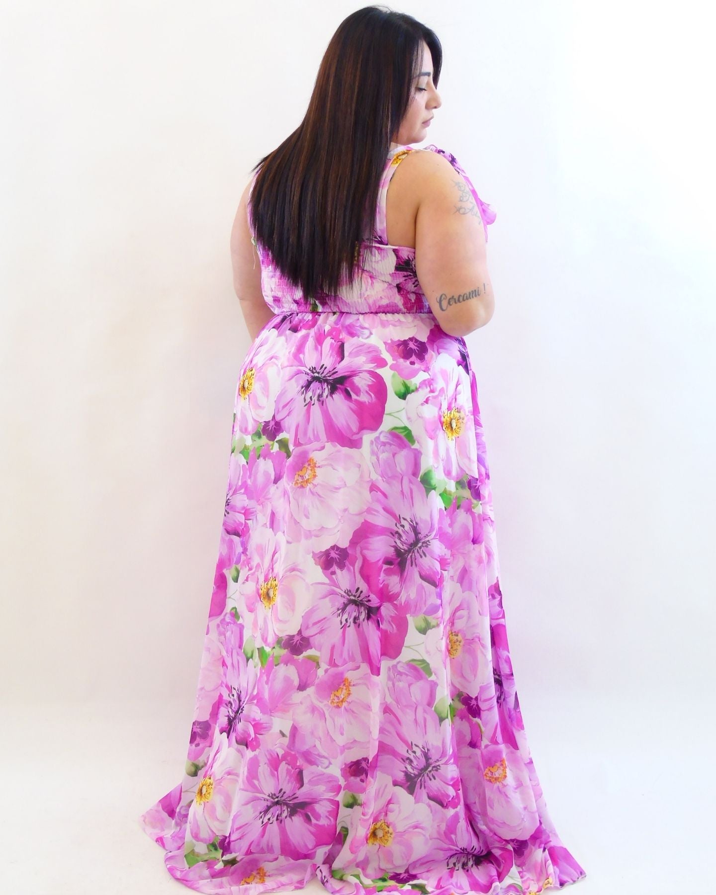 Abito floreale cerimonia  80862