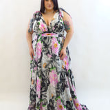 Abito floreale cerimonia  5284