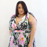 Abito floreale cerimonia  5284