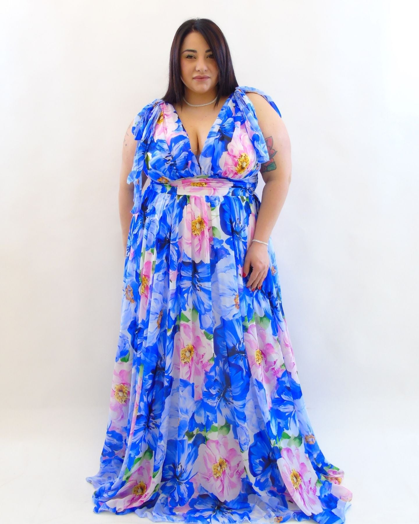 Abito floreale cerimonia  6767