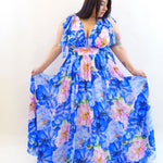 Abito floreale cerimonia  6767