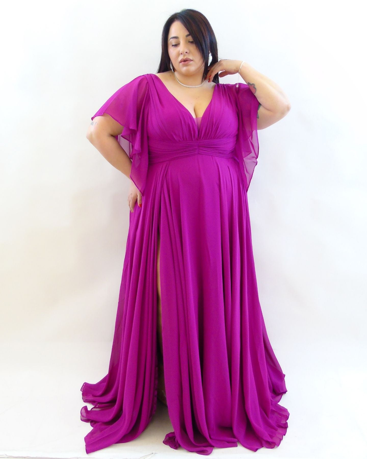 Abito cerimonia Magenta 6696