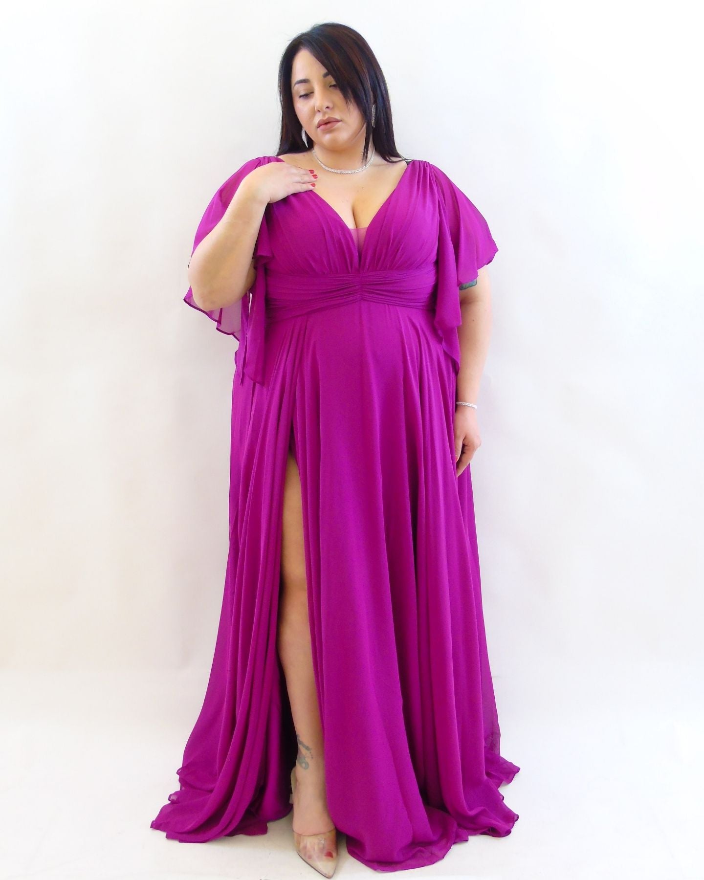 Abito cerimonia Magenta 6696