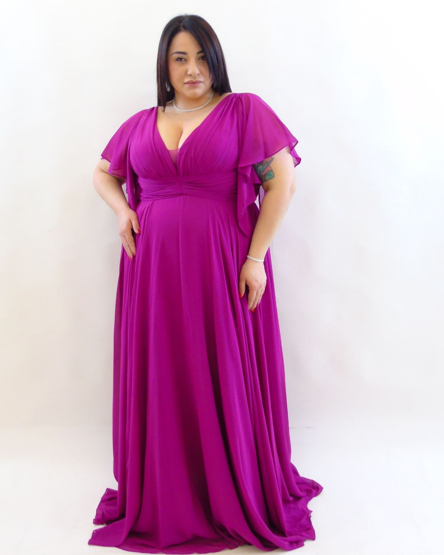 Abito cerimonia Magenta 6696