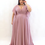 Abito cerimonia rosa 3225