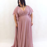 Abito cerimonia rosa 3225