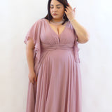 Abito cerimonia rosa 3225