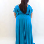 Abito cerimonia petrolio 8879