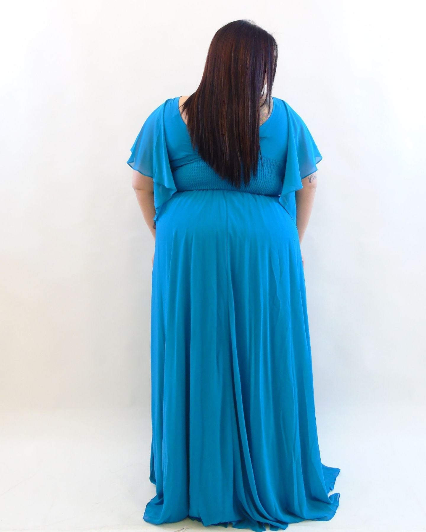 Abito cerimonia petrolio 8879