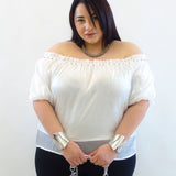 Blusa scollo a barca 2425