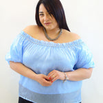 Blusa scollo a barca 2425