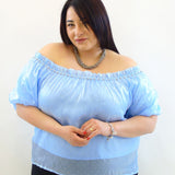 Blusa scollo a barca 2425