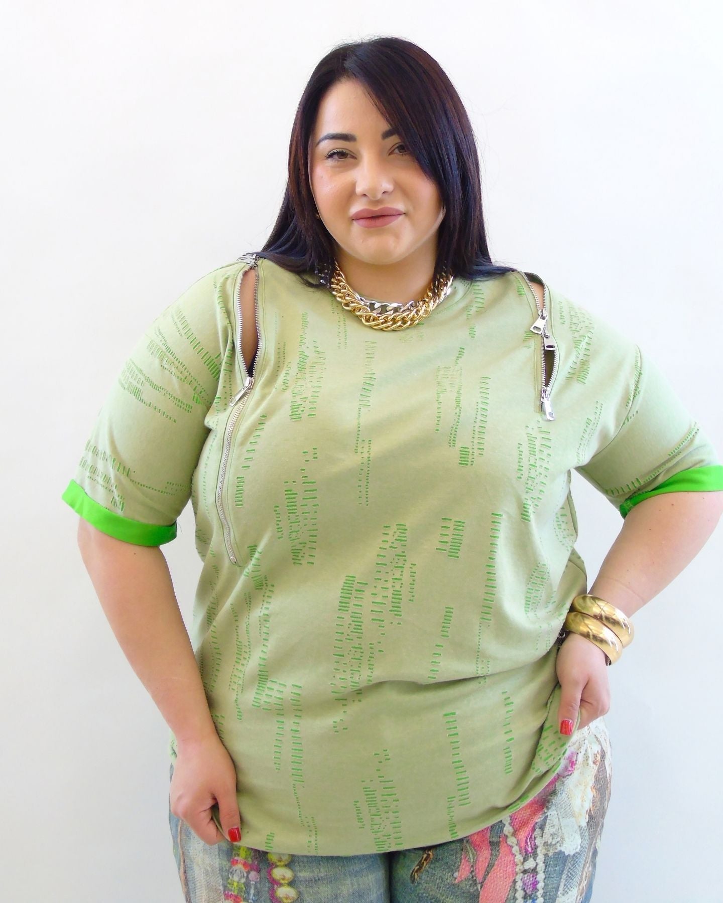 tshirt con lampo 3900