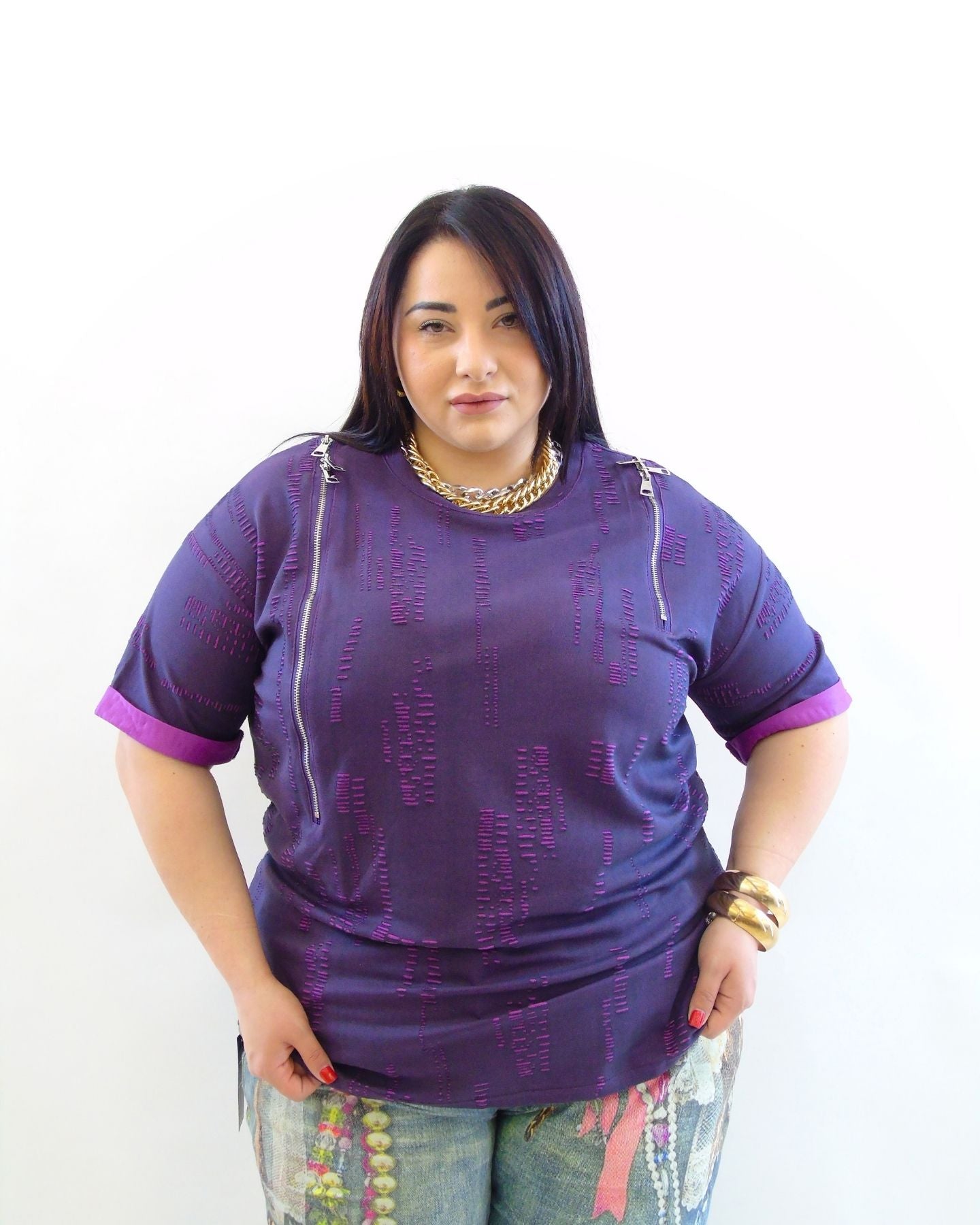 tshirt con lampo 3900