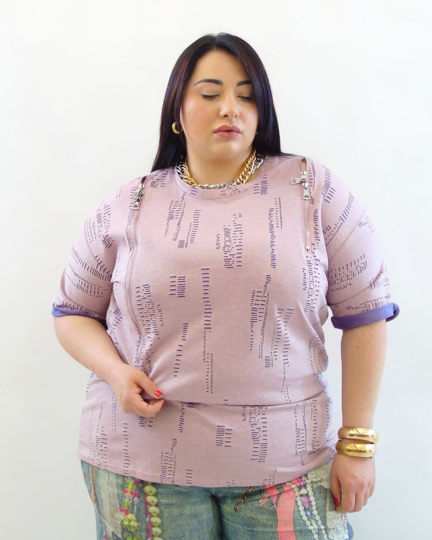 tshirt con lampo 3900