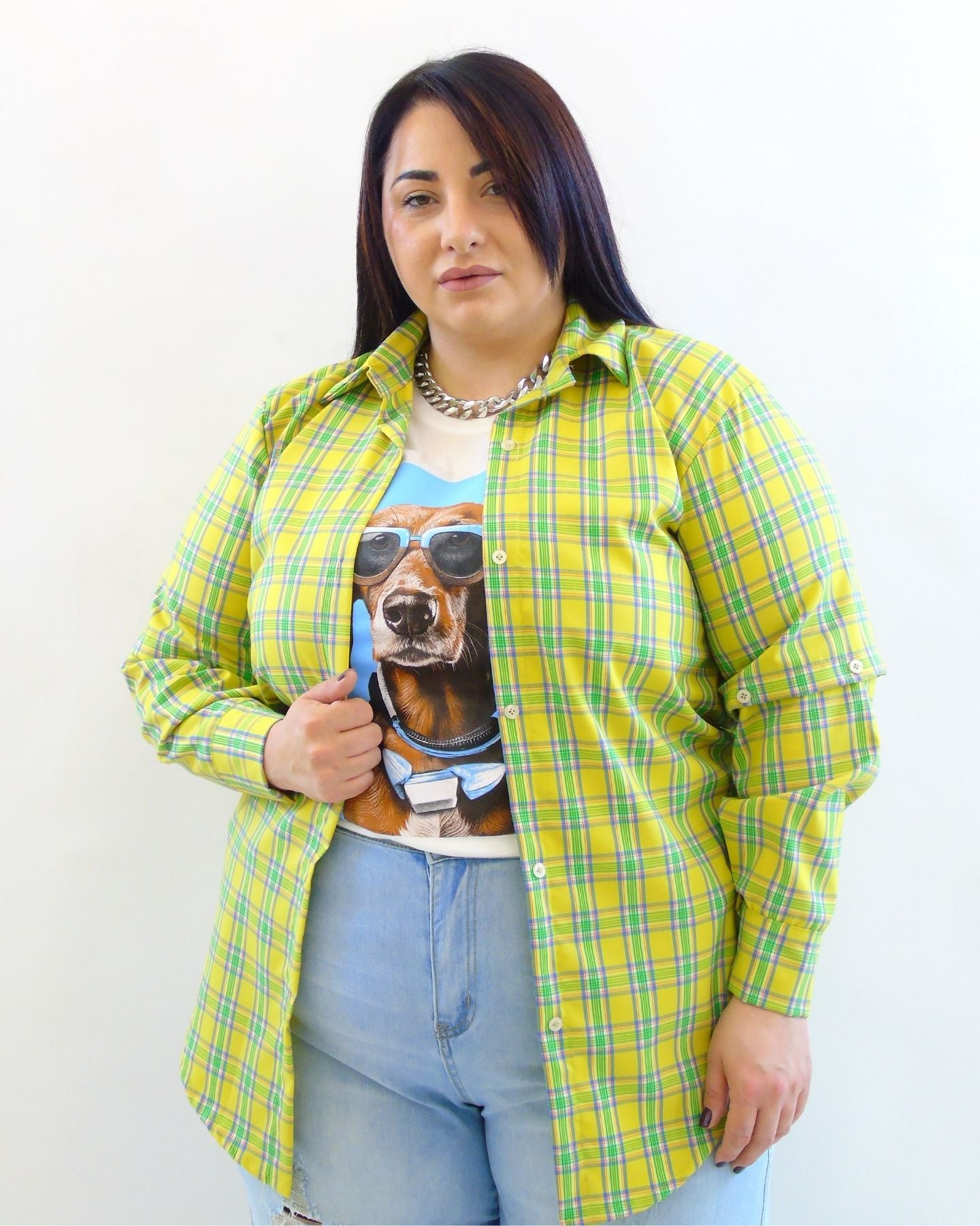 Camicia con manicotti 5107