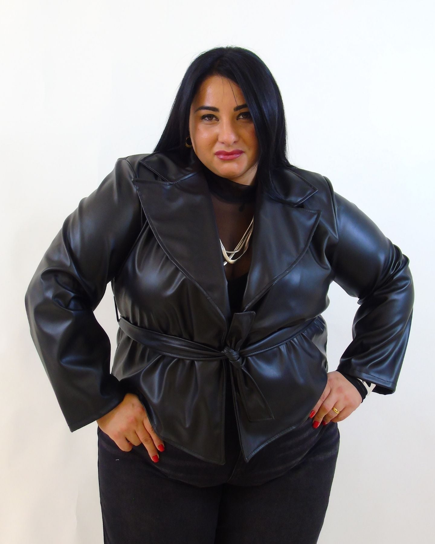 Giacca in pelle 13476