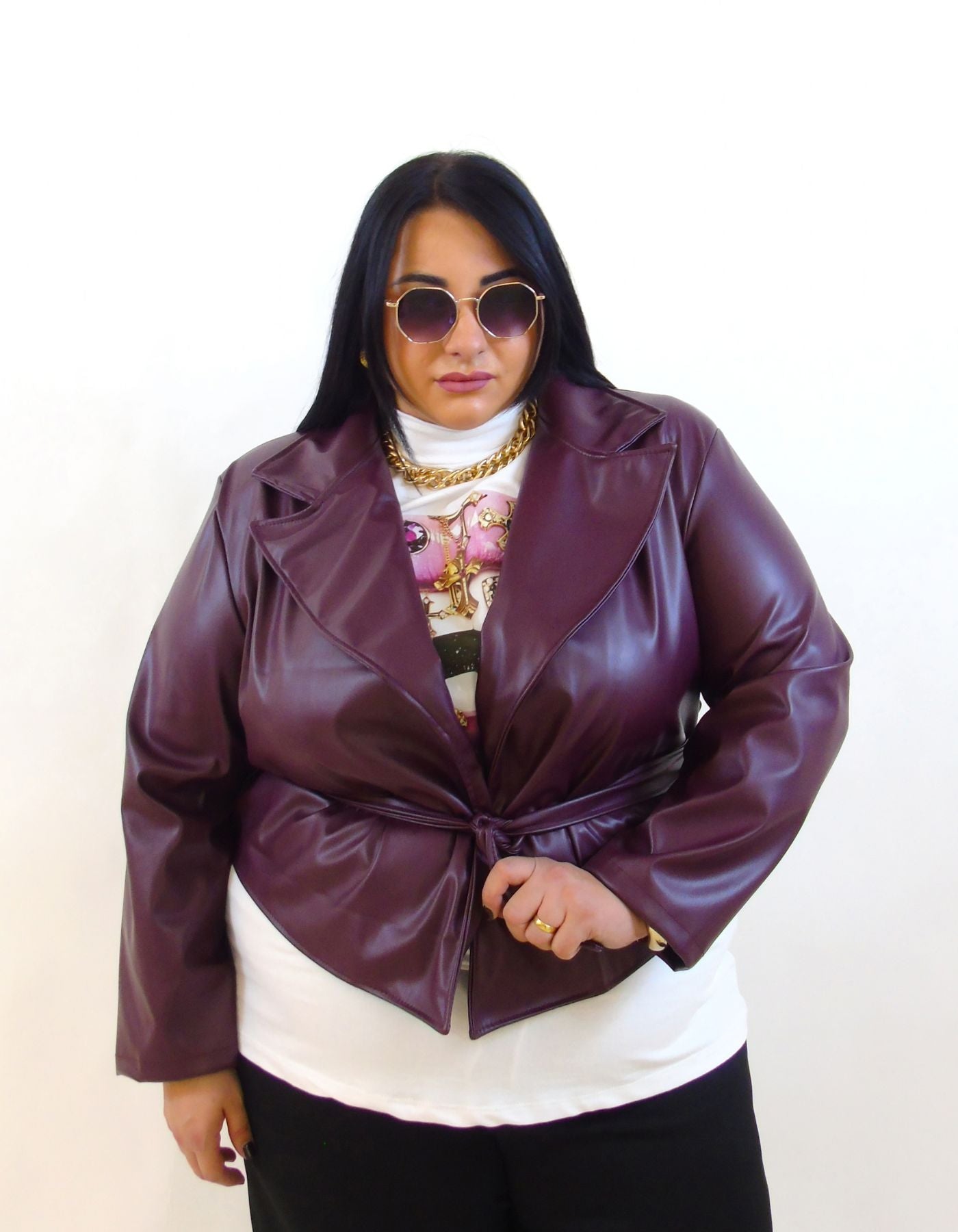Giacca in pelle 13476