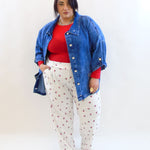 Pantalone ciliegia 9581