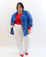 Pantalone ciliegia 9581