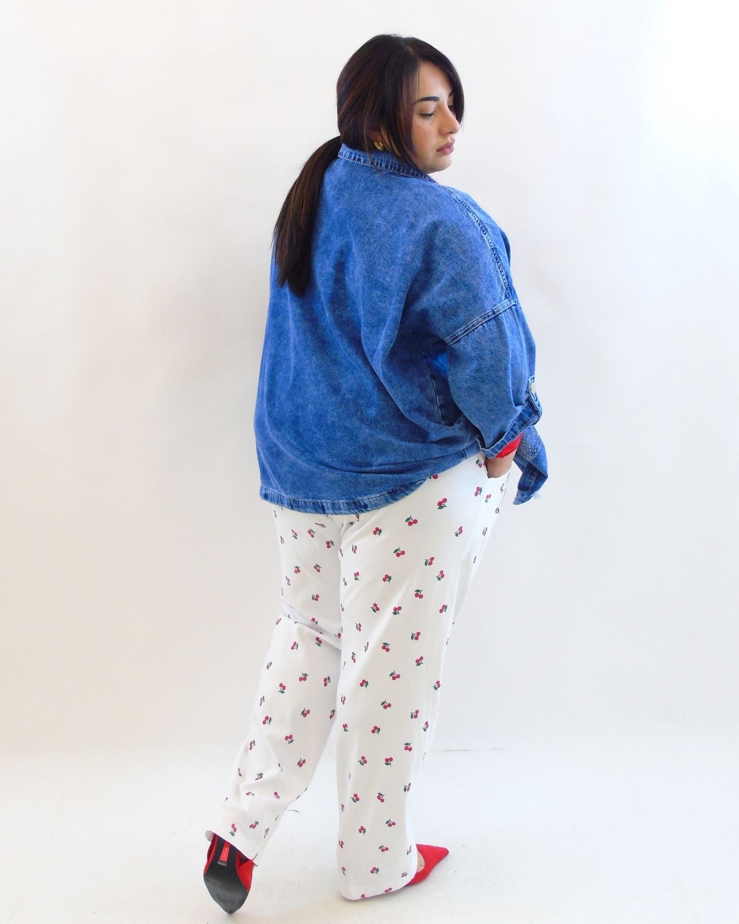 Pantalone ciliegia 9581