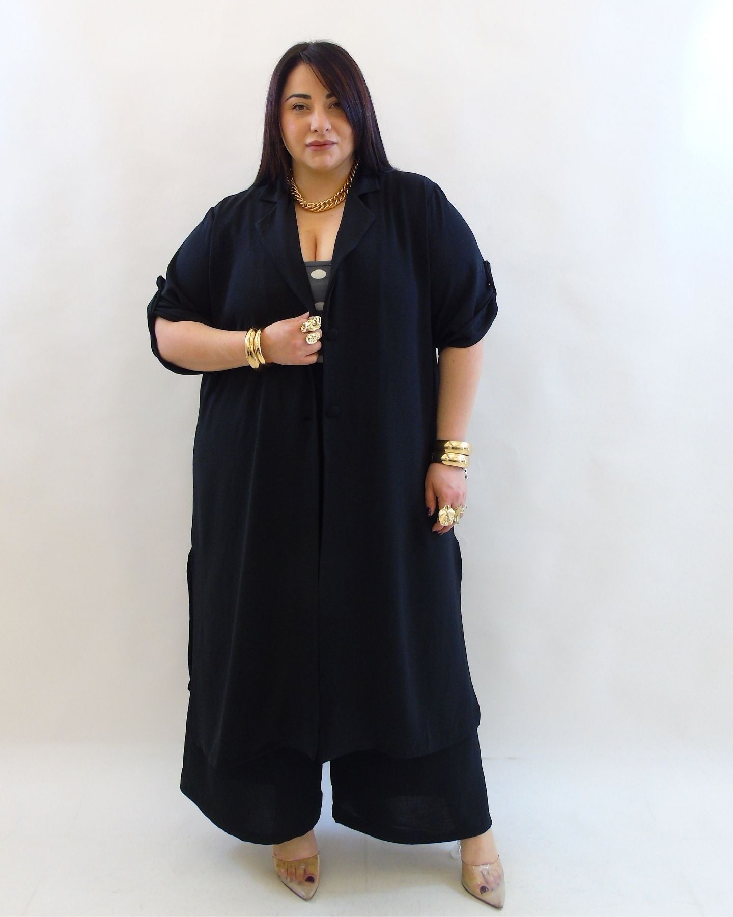 Coordinato con cardigan lungo 502351