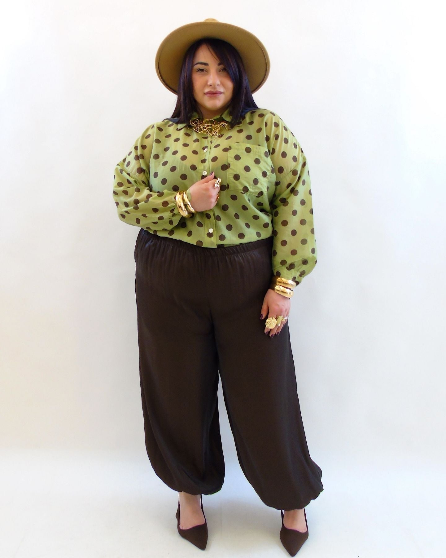 Pantalone satin balloon 1810