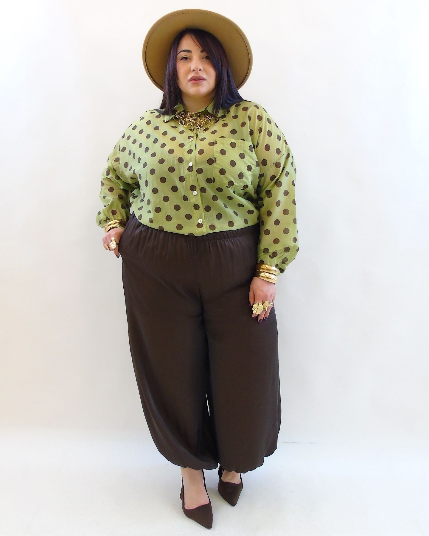 Pantalone satin balloon 1810