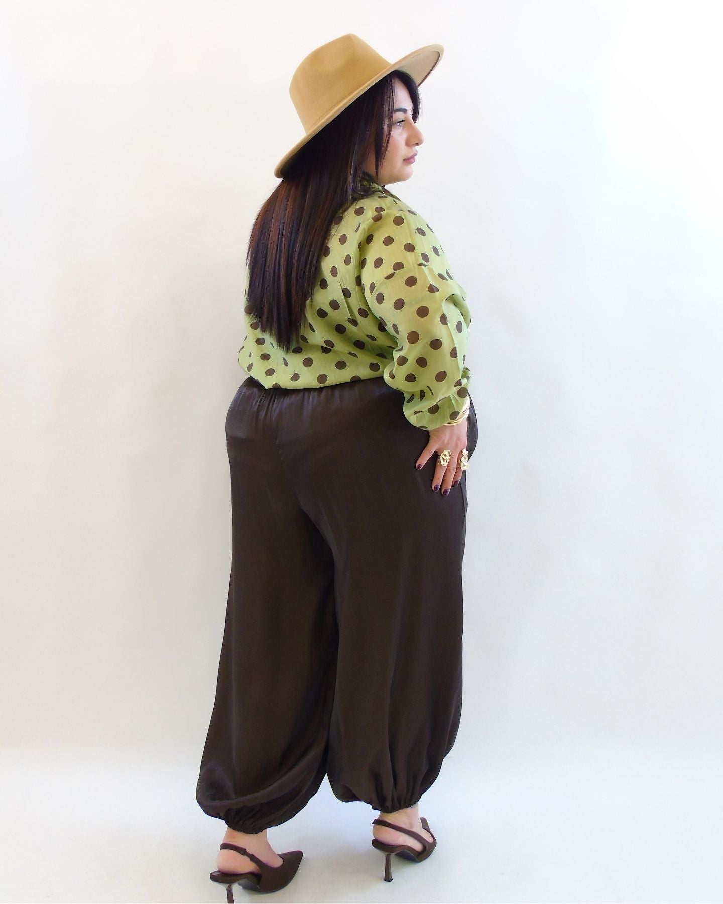 Pantalone satin balloon 1810