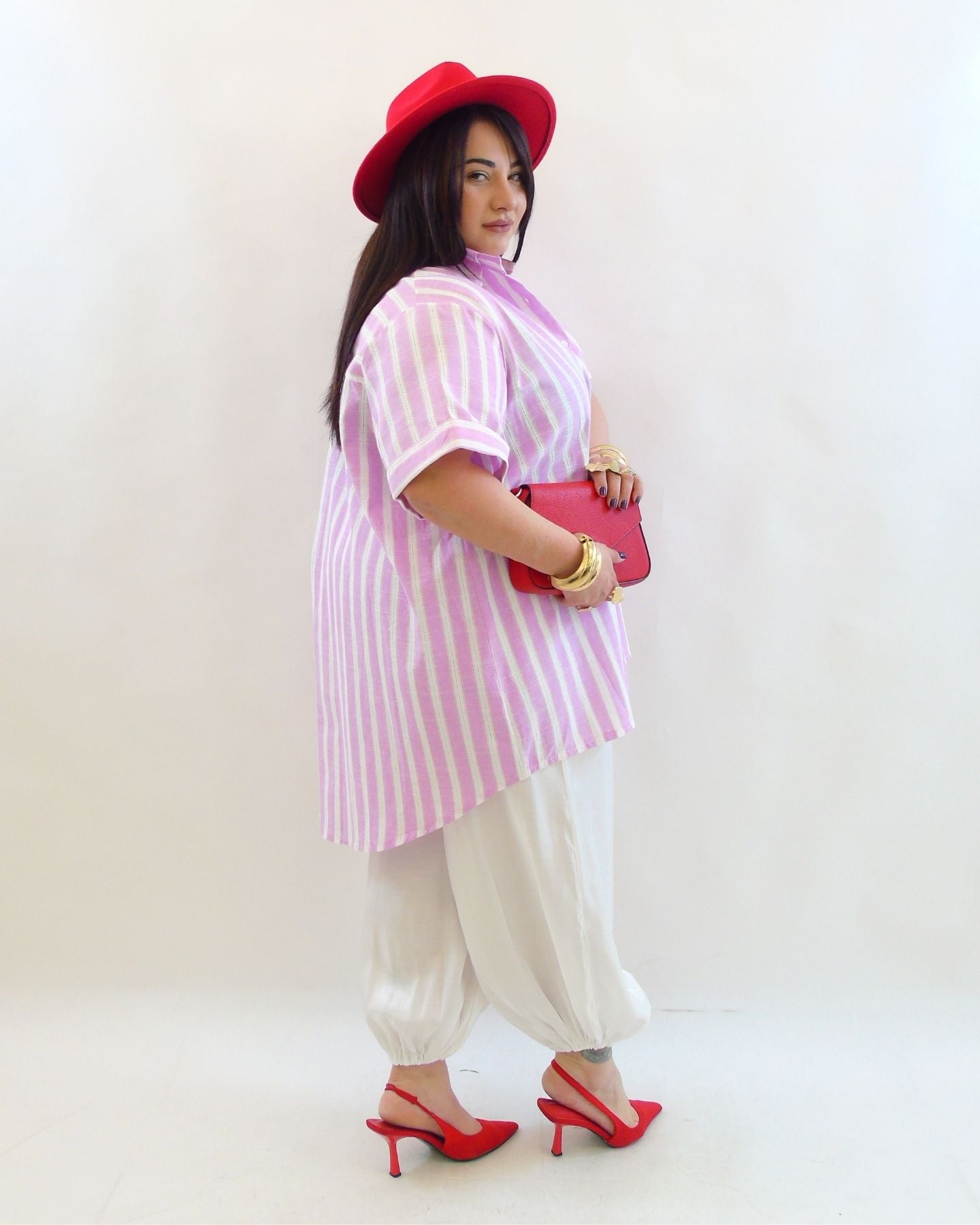 Pantalone satin balloon 1810