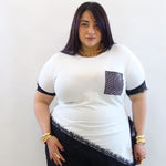 tshirt con pizzo 26222