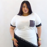 tshirt con pizzo 26222