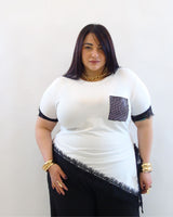 tshirt con pizzo 26222