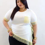 tshirt con pizzo 26222
