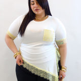 tshirt con pizzo 26222