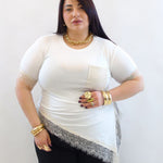tshirt con pizzo 26222
